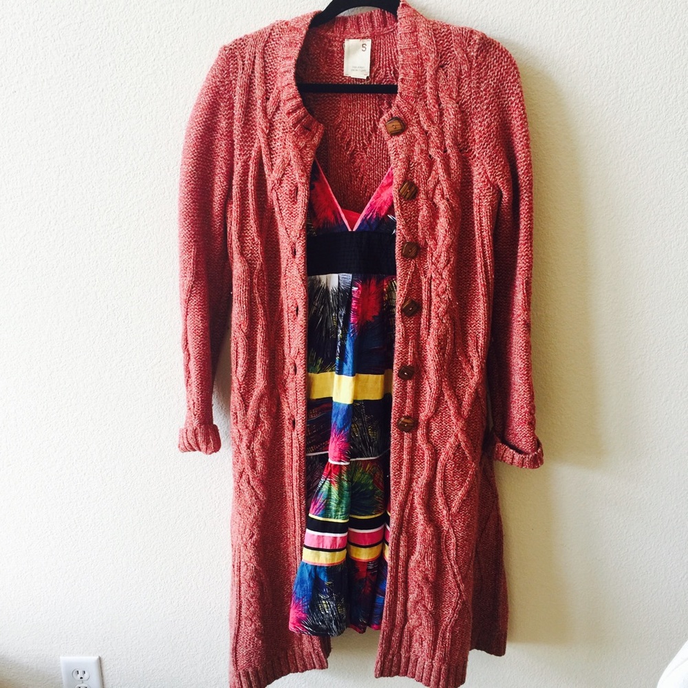 Anthropologie Coiled Sweatercoat